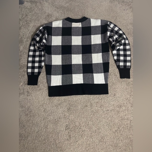 Rachel Zoe Women's Check Print Long Sleeve Crew Neck Sweatshirt
Black Size S - Picture 8 of 11